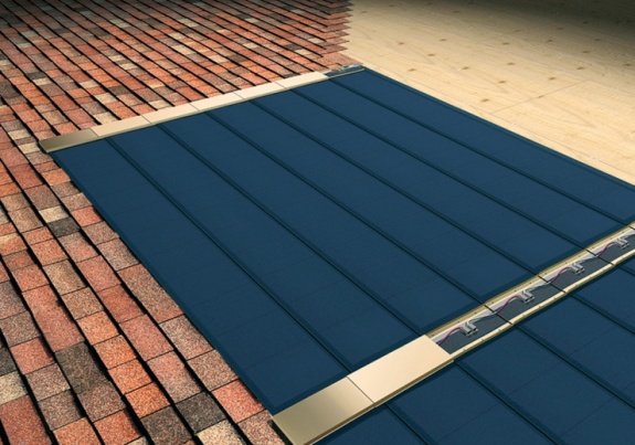 Гибкая черепица Tegola Exclusive Фотогальваническая черепица Тегосолар