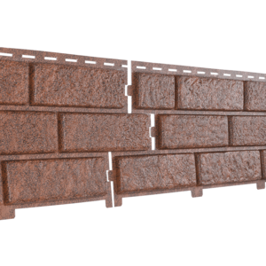 Фасадная панель Ю-Пласт Стоун Хаус Кирпич Красный