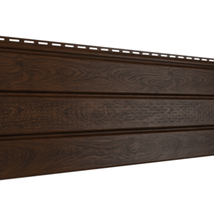 Софит Ю-Пласт PRO под дерево Орех с частичной перфорацией