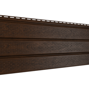 Софит Ю-Пласт PRO под дерево Орех с полной перфорацией