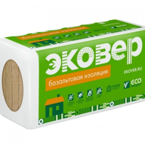 Утеплитель Эковер Экофасад 110 кг/м³ 37λ (1000x600x100мм) 4 шт/уп