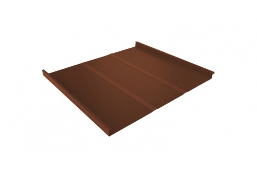 Фальц двойной стоячий Line 0,5 Satin RAL 8004