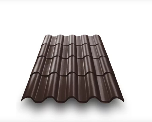 Металлочерепица Андалузия PROTECT 0,5 RAL8017 шоколад