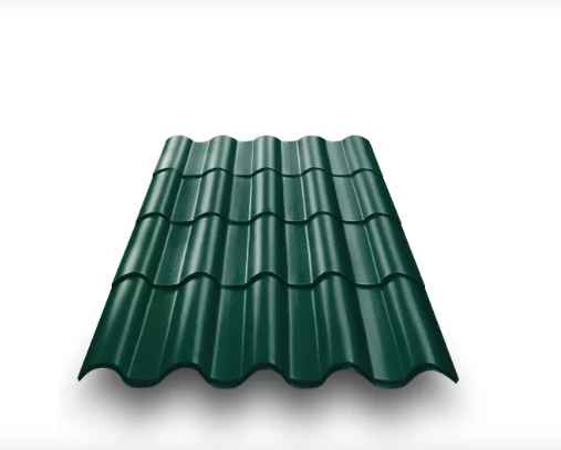 Металлочерепица Андалузия PROTECT 0,5 RAL6005 зеленый мох