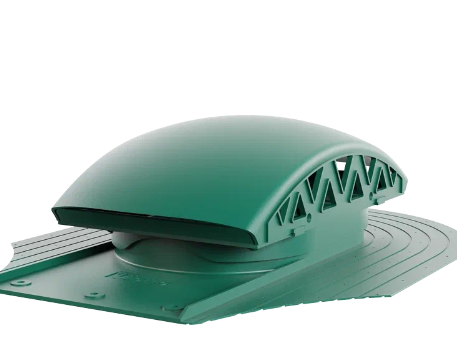 Вентилятор подкровельного пространства для мягкой кровли при монтаже. Черепаха