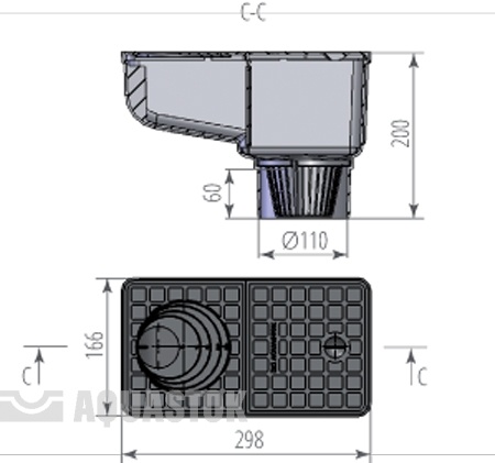 Ливнеприемник черный