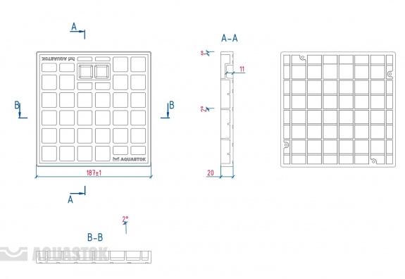 Крышка водоприемника 200х200