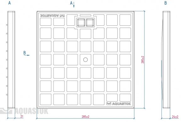 Крышка водоприемника 300х300