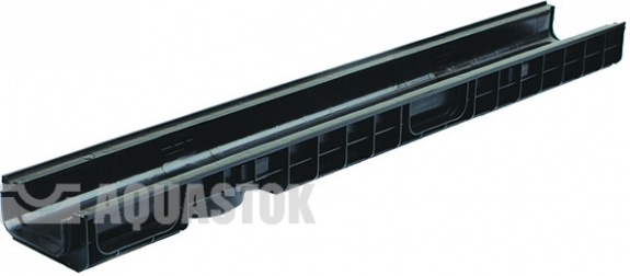 Лоток водоотводный пластиковый NORMA DN100 H70 класс нагрузки С250 1000х148х70 (11007)