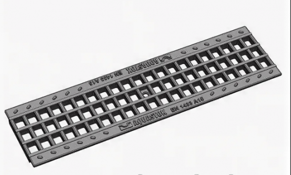 Решетка пластиковая ячеистая DN100 класс нарузки А15 500х136х15 (310030А)