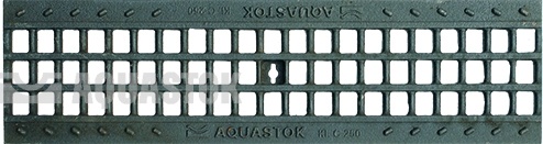 Водоотводная решётка чугунная ячеистая DN100 класс нагрузки C250 500х135х15 (31023С)