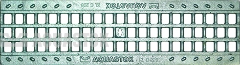 Водоотводная решётка чугунная ячеистая DN100 класс нагрузки C250 500х135х15 (31023С)