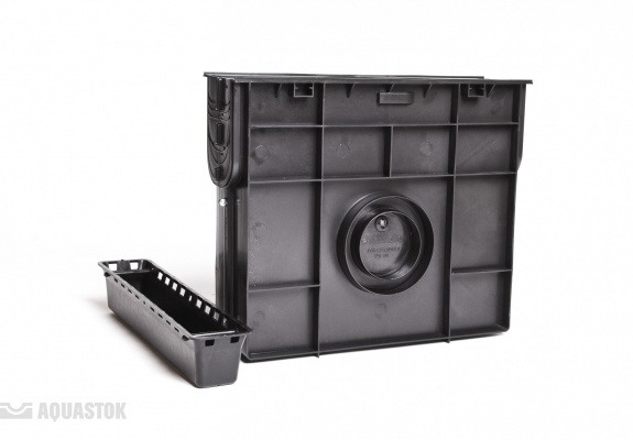 Пескоуловитель пластиковый NORMA DN100 класс нагрузки С250 500х148х423 (11042)