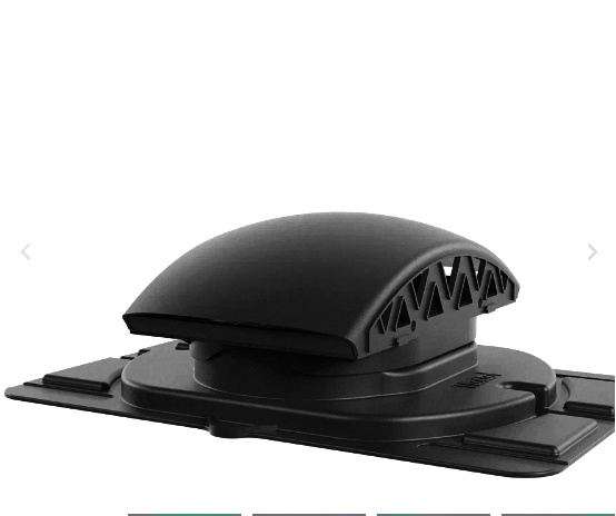 Вентилятор подкровельного  пространства с универсальным  проходным элементом. Черепаха, 9005