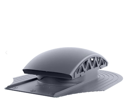 Вентилятор подкровельного  пространства для мягкой кровли при  монтаже. Черепаха7024