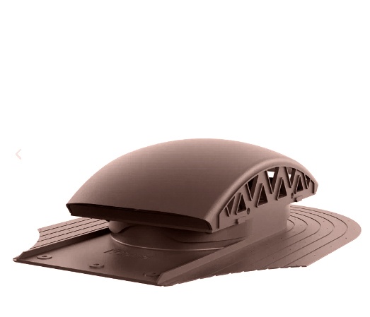 Вентилятор подкровельного  пространства для мягкой кровли при  монтаже. Черепаха8017