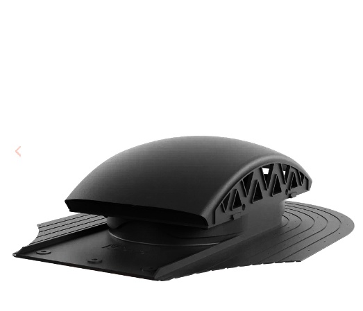 Вентилятор подкровельного  пространства для мягкой кровли при  монтаже. Черепаха 9005