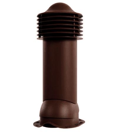 Труба вентиляционная для металлочерепицы d150мм, h-650мм RAL 8017 шоколад