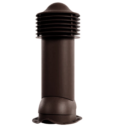 Труба вентиляционная для металлочерепицы утепленная RAl 8019 серо-коричневый