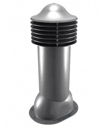 Труба вентиляционная для готовой мягкой и фальцевой кровли d150мм, h-650мм RAL 7024 серый