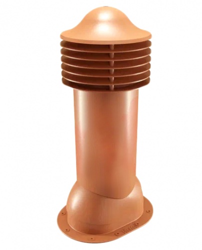 Труба вентиляционная для готовой мягкой и фальцевой кровли d150мм, h-650мм RAL 8004 светло-коричневый