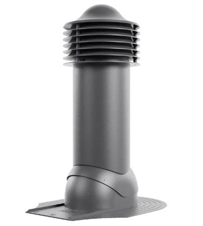 Труба вентиляционная для мягкой кровли при монтаже RAL 7024 серый
