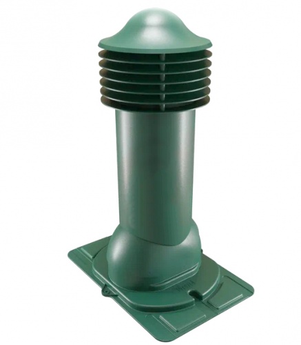 Труба вентиляционная с универсальным проходным элементом d150мм, h-650мм утепленная RAL 6005 зеленый
