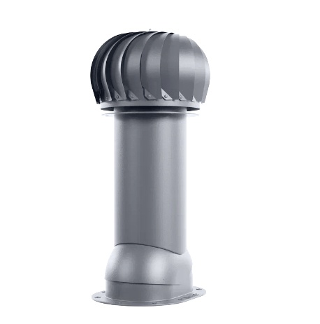 Роторная вентиляция для готовой мягкой и фальцевой кровли RAL 7024