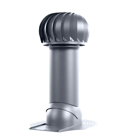 Роторная вентиляция для мягкой кровли при монтаже d125мм, h-650мм 7024