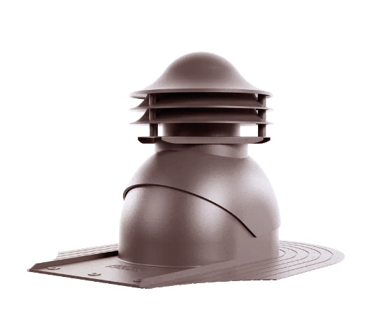 Универсальный выход вентиляции для готовой мягкой и фальцевой кровли RAL 8019