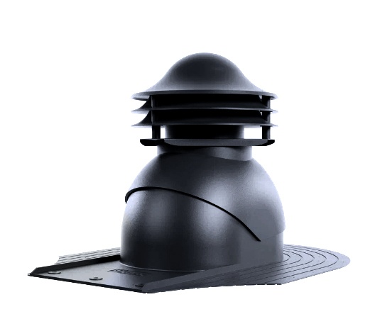 Универсальный выход вентиляции  для готовой мягкой и фальцевой  кровли RAL 9005