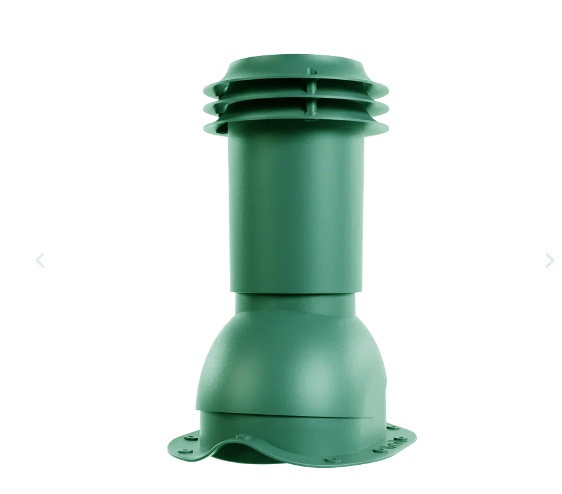 Выход вентиляции канализации для  металлочерепицы RAL 6005