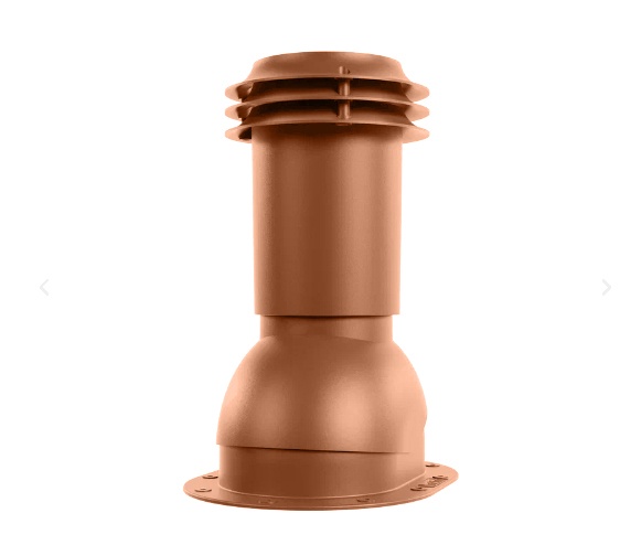 Выход вентиляции канализации для  готовой мягкой и фальцевой кровли  RAL 8004