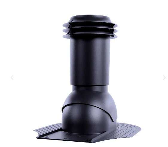 Выход вентиляции канализации для  мягкой кровли при монтаже  RAL 9005