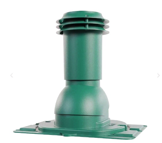 Выход вентиляции канализации с  универсальным проходным  элементом RAL 6005