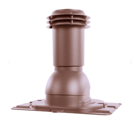 Выход вентиляции канализации с  универсальным проходным  элементом RAL 8017