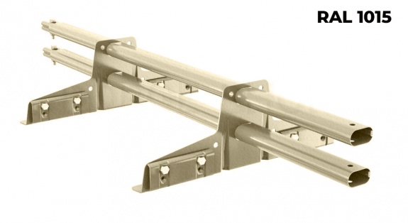 Снегозадержатель трубчатый BORGE для фальцевой кровли 3 м RAL1015