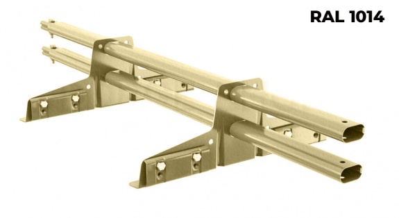 Снегозадержатель трубчатый BORGE для фальцевой кровли 3 м RAL1015