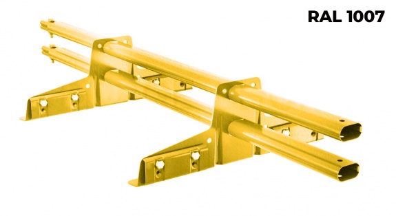 Снегозадержатель трубчатый BORGE для фальцевой кровли 3 м RAL1015