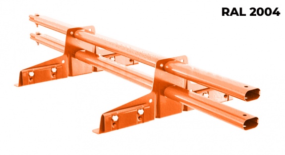 Снегозадержатель трубчатый BORGE для фальцевой кровли 3 м RAL1015