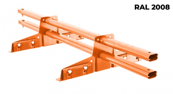 Снегозадержатель трубчатый BORGE для фальцевой кровли 3 м RAL1015