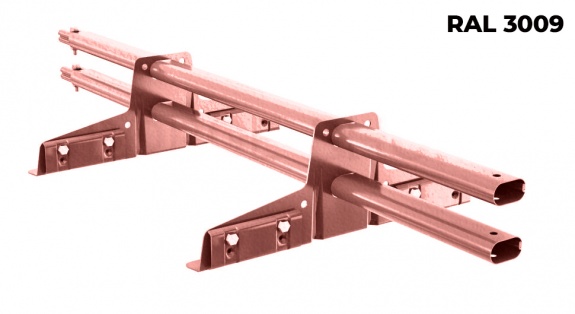 Снегозадержатель трубчатый BORGE для фальцевой кровли 3 м RAL3015