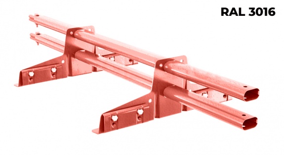 Снегозадержатель трубчатый BORGE для фальцевой кровли 3 м RAL3015