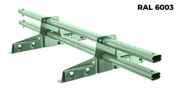 Снегозадержатель трубчатый BORGE для фальцевой кровли 1 м RAL6001