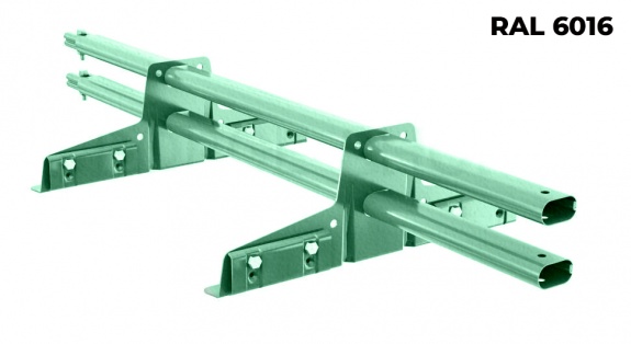 Снегозадержатель трубчатый BORGE для фальцевой кровли 1 м RAL6001