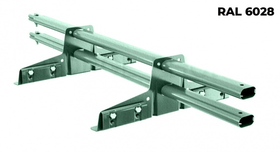 Снегозадержатель трубчатый BORGE для фальцевой кровли 1 м RAL6001