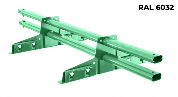 Снегозадержатель трубчатый BORGE для фальцевой кровли 1 м RAL6001