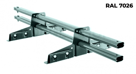 Снегозадержатель трубчатый BORGE для фальцевой кровли 1 м RAL7026