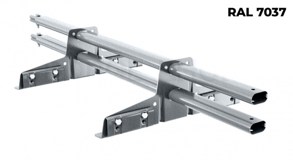 Снегозадержатель трубчатый BORGE для фальцевой кровли 1 м RAL7026