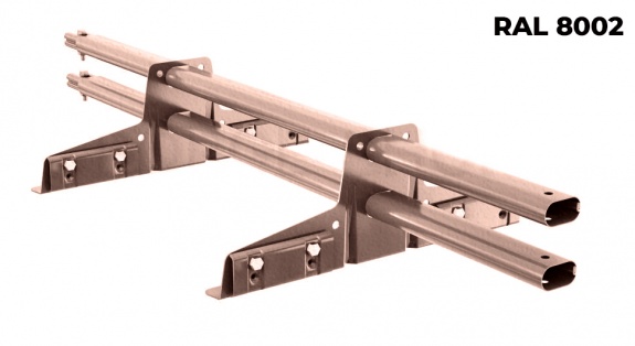 Снегозадержатель трубчатый BORGE для фальцевой кровли 1 м RAL8002